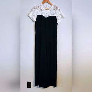 Karl Lagerfeld lace wide-leg jumpsuit